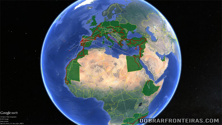 Mapa de Viagens, Como marcar no Google Earth os locais já visitados