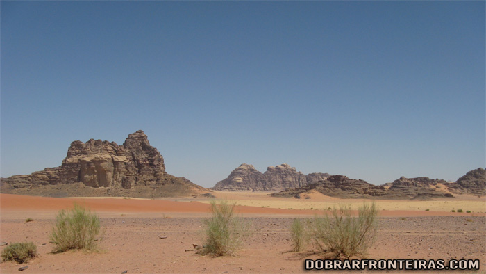 As cores do deserto de Wadi Rum