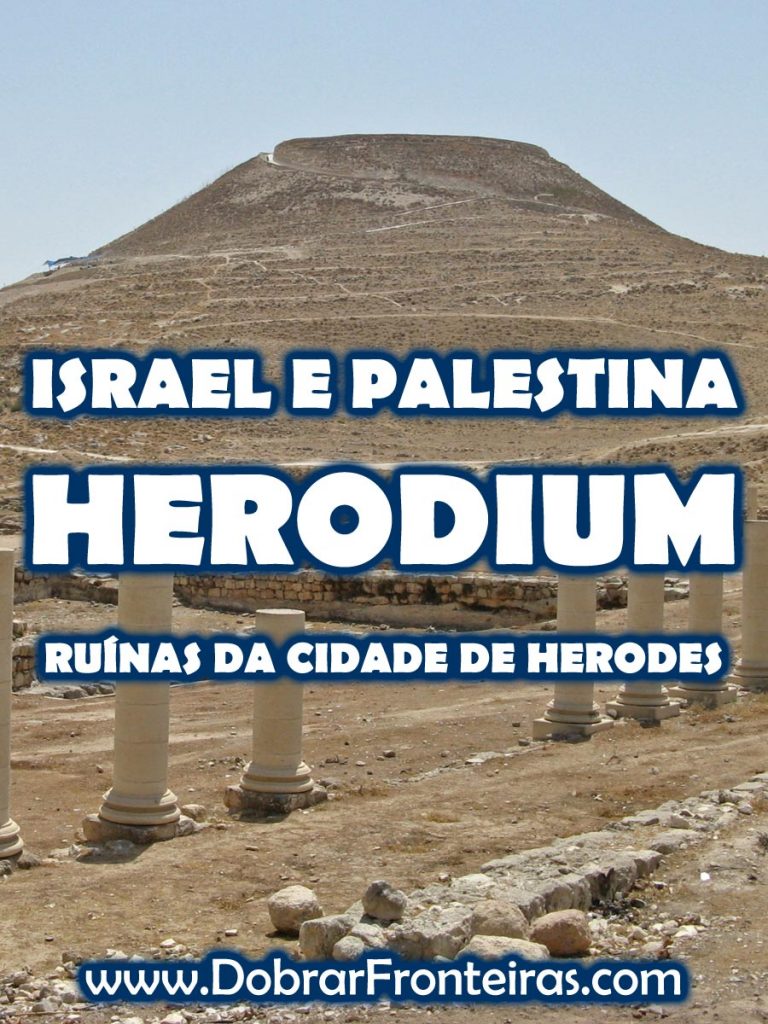 Herodium, Palestina; Ruínas do palácio de Herodes