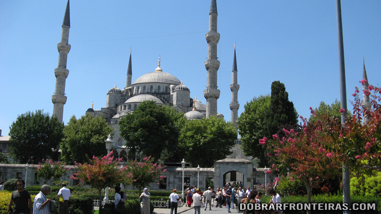 Mesquita de Sultanahmet em Istambul, Turquia