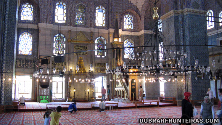 Interior da Mesquita Nova (Yeni Cami), Istambul