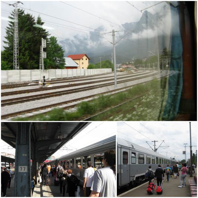 Fotografias da viagem de comboio de Brasov para Bucareste, Roménia