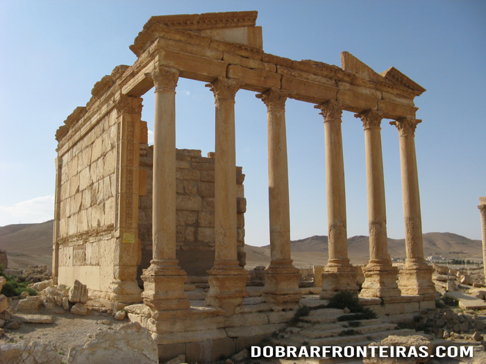 Templo funerário nas ruínas de Palmira, Síria
