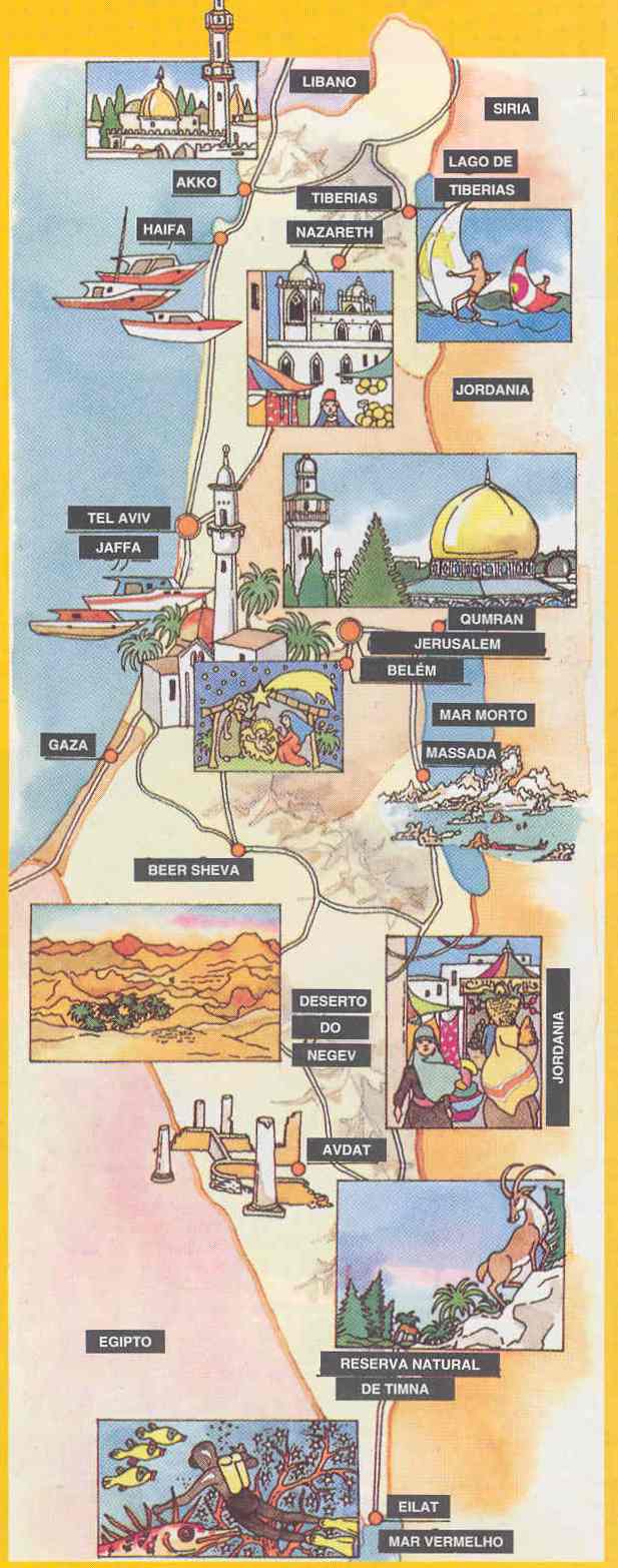 Mapa Monumentos Israel