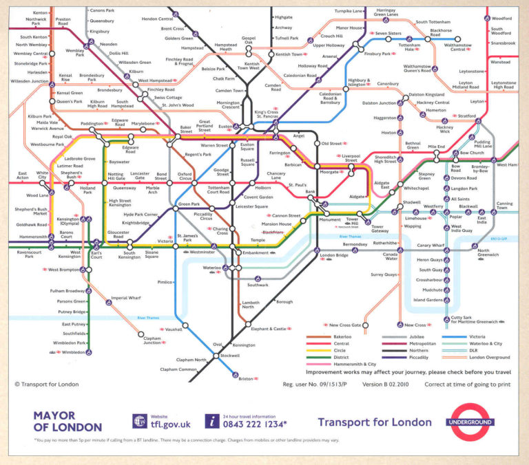Mapa do Metro de Londres