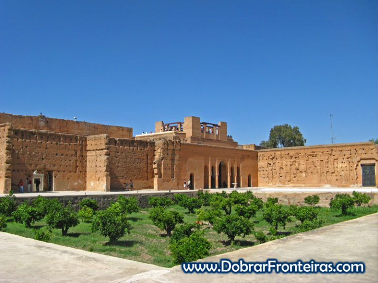 Ruinas do Palácio El Badi em Marraquexe