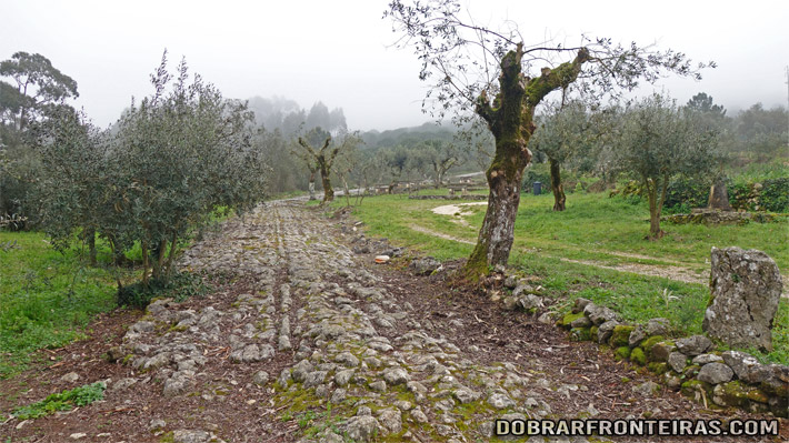 Troço da estrada romana do Alqueidão da Serra