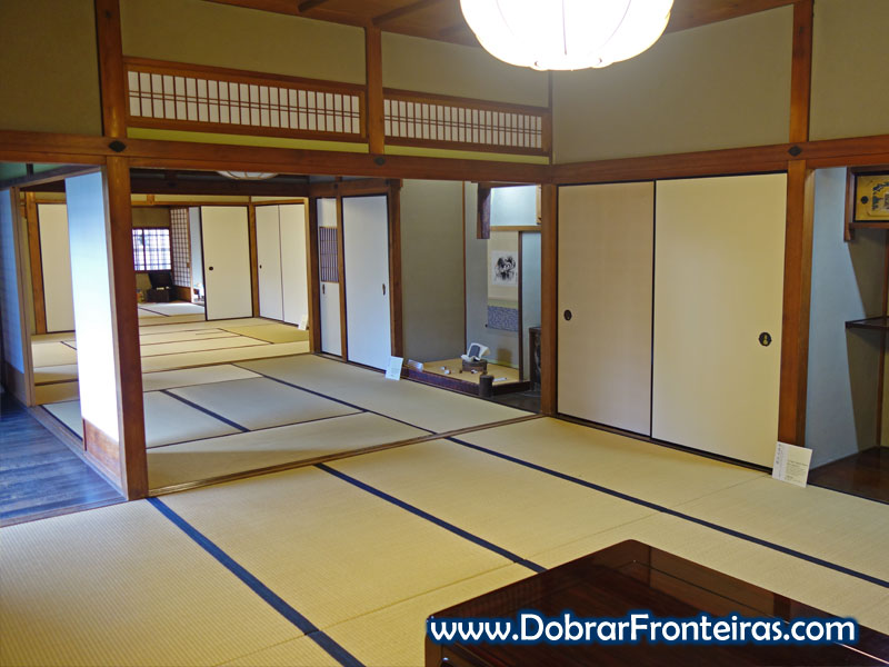 Interior de casa típica japonesa em Nara